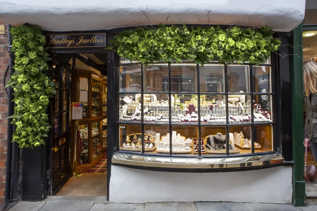 Bradley's Jewellers York Shop on Low Petergate, York